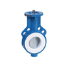 Butterfly valve Type: 4990 Ductile cast iron/PFA Centric Bare stem Wafer type